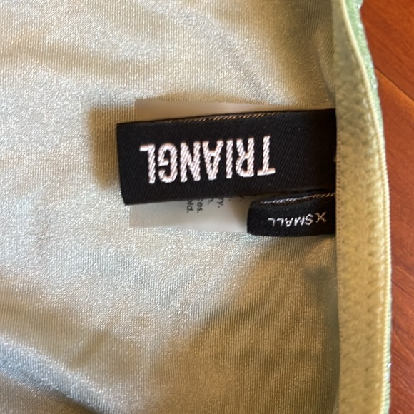 Super cute green sparkly triangl bathing suit - Picture 3 of 7